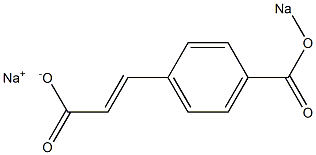 4-(Sodiooxycarbonyl)cinnamic acid sodium salt 구조식 이미지