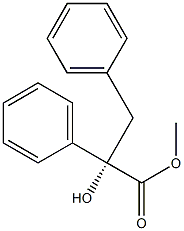 [S,(+)]-2-Hydroxy-2,3-diphenylpropionic acid methyl ester Structure