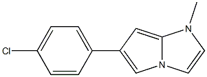 6-(4-Chlorophenyl)-1-methyl-1H-pyrrolo[1,2-a]imidazole 구조식 이미지