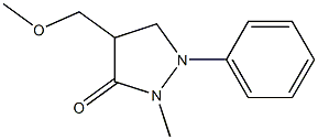4-Methoxymethyl-2-methyl-1-phenylpyrazolidin-3-one 구조식 이미지