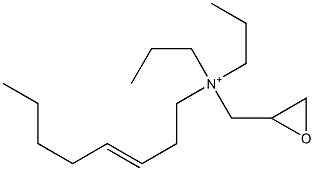 N-(3-Octenyl)-N,N-dipropyl-2-oxiranemethanaminium 구조식 이미지