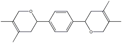 2,2'-(1,4-Phenylene)bis(3,6-dihydro-4,5-dimethyl-2H-pyran) Structure