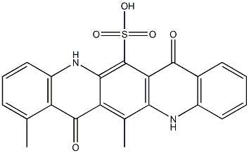 5,7,12,14-Tetrahydro-1,13-dimethyl-7,14-dioxoquino[2,3-b]acridine-6-sulfonic acid 구조식 이미지