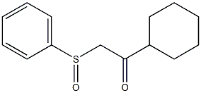 1-Cyclohexyl-2-(phenylsulfinyl)ethanone 구조식 이미지