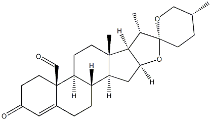 (25R)-19-Oxospirost-4-en-3-one Structure