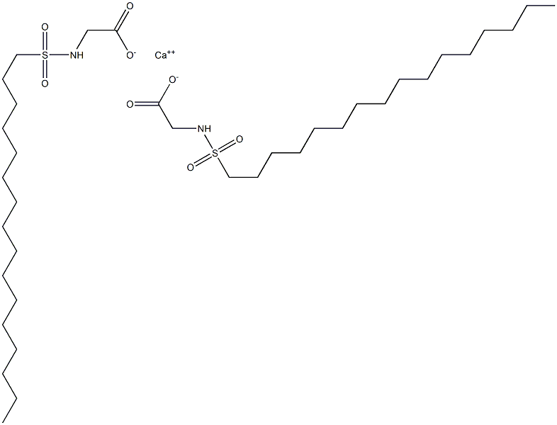 Bis(N-hexadecylsulfonylglycine)calcium salt Structure