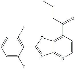 2-(2,6-Difluorophenyl)-7-butanoyloxazolo[4,5-b]pyridine Structure