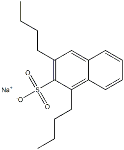 1,3-Dibutyl-2-naphthalenesulfonic acid sodium salt Structure