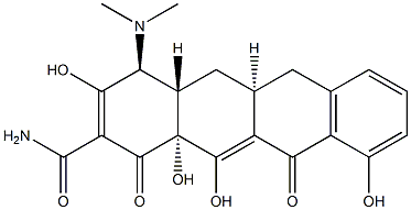 (4S,4aS,5aS,12aR)-4-(Dimethylamino)-1,4,4a,5,5a,6,11,12a-octahydro-3,10,12,12a-tetrahydroxy-1,11-dioxo-2-naphthacenecarboxamide Structure