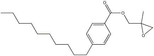 4-Decylbenzoic acid 2-methylglycidyl ester 구조식 이미지