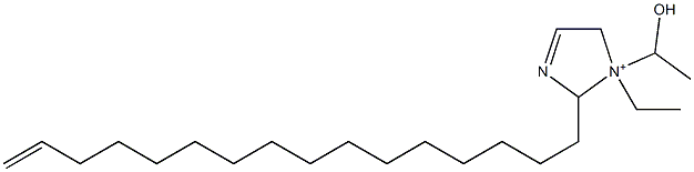 1-Ethyl-2-(15-hexadecenyl)-1-(1-hydroxyethyl)-3-imidazoline-1-ium 구조식 이미지