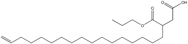 3-(16-Heptadecenyl)succinic acid 1-hydrogen 4-propyl ester Structure
