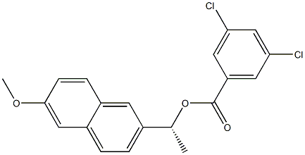 3,5-Dichlorobenzoic acid [(R)-1-[6-methoxy-2-naphtyl]ethyl] ester Structure