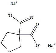 1,1-Cyclopentanedicarboxylic acid disodium salt Structure