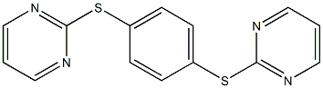 2,2'-[1,4-Phenylenebis(thio)]bispyrimidine 구조식 이미지