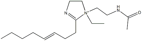 1-[2-(Acetylamino)ethyl]-1-ethyl-2-(3-octenyl)-2-imidazoline-1-ium Structure