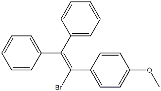 1-(1-Bromo-2,2-diphenylethenyl)-4-methoxybenzene Structure