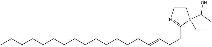 1-Ethyl-1-(1-hydroxyethyl)-2-(3-octadecenyl)-2-imidazoline-1-ium Structure