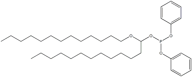 Phosphorous acid 1-(tridecyloxy)tridecyldiphenyl ester 구조식 이미지