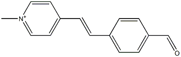 1-Methyl-4-(4-formylstyryl)pyridinium 구조식 이미지