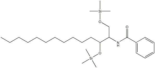 N-[1,3-Bis(trimethylsilyloxy)tetradecan-2-yl]benzamide 구조식 이미지