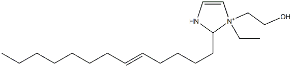 1-Ethyl-1-(2-hydroxyethyl)-2-(5-tridecenyl)-4-imidazoline-1-ium 구조식 이미지