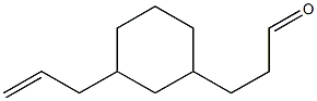 3-[3-(2-Propenyl)cyclohexyl]propanal Structure