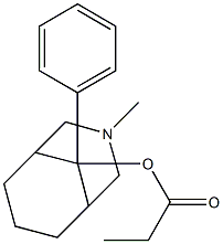 3-Methyl-9-phenyl-3-azabicyclo[3.3.1]nonan-9-ol propionate 구조식 이미지