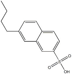 7-Butyl-2-naphthalenesulfonic acid Structure