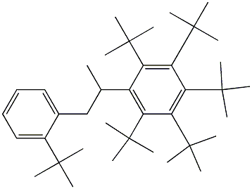 2-(Penta-tert-butylphenyl)-1-(2-tert-butylphenyl)propane Structure