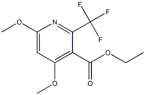 4,6-Dimethoxy-2-trifluoromethylpyridine-3-carboxylic acid ethyl ester 구조식 이미지