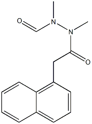 N,N'-Dimethyl-N'-formyl-2-(1-naphtyl)acetic acid hydrazide 구조식 이미지