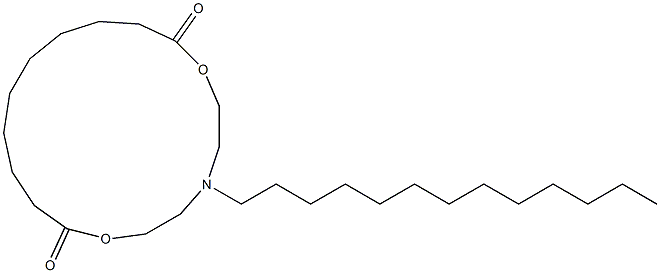 5-Tridecyl-5-aza-2,8-dioxacyploheptadecane-1,9-dione 구조식 이미지