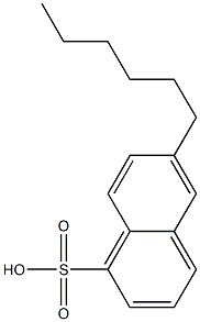 6-Hexyl-1-naphthalenesulfonic acid 구조식 이미지
