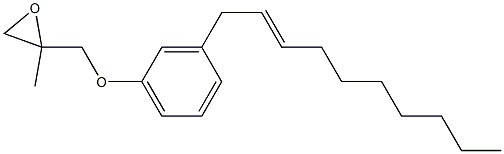 3-(2-Decenyl)phenyl 2-methylglycidyl ether Structure