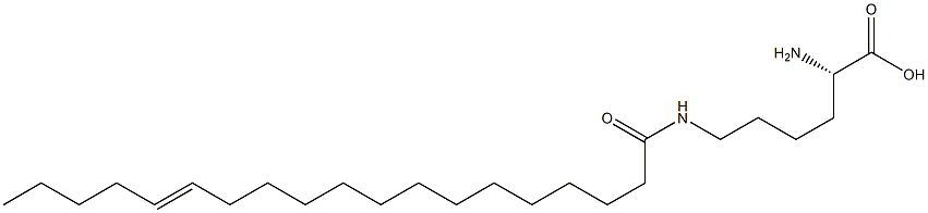 N6-(14-Nonadecenoyl)lysine 구조식 이미지