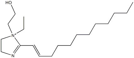 2-(1-Dodecenyl)-1-ethyl-1-(2-hydroxyethyl)-2-imidazoline-1-ium Structure