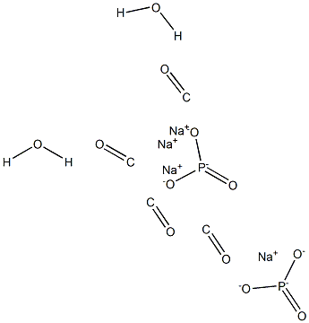 Tetrasodium carbonyldiphosphonate dihydrate Structure