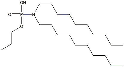 N,N-Didecylamidophosphoric acid hydrogen propyl ester 구조식 이미지