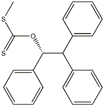 (-)-Dithiocarbonic acid O-[(R)-1,2,2-triphenylethyl]S-methyl ester 구조식 이미지