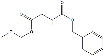 N-Benzyloxycarbonylglycine methoxymethyl ester 구조식 이미지