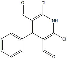 2,6-Dichloro-1,4-dihydro-4-phenylpyridine-3,5-dicarbaldehyde Structure