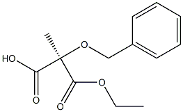 [R,(+)]-2-(Benzyloxy)-2-methylmalonic acid hydrogen 1-ethyl ester Structure