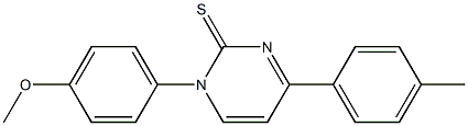 1-(4-Methoxyphenyl)-4-(4-methylphenyl)pyrimidine-2(1H)-thione Structure