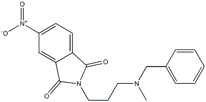 N-[3-(Methylbenzylamino)propyl]-4-nitrophthalimide 구조식 이미지