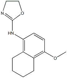 5,6,7,8-Tetrahydro-4-methoxy-N-(2-oxazolin-2-yl)-1-naphthalenamine Structure