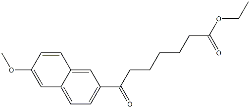7-Oxo-7-[6-methoxy-2-naphtyl]heptanoic acid ethyl ester Structure