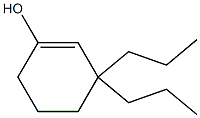 3,3-Dipropyl-1-cyclohexen-1-ol 구조식 이미지