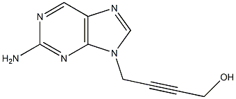 9-(4-Hydroxy-2-butynyl)-9H-purin-2-amine Structure