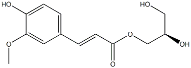 3-(4-Hydroxy-3-methoxyphenyl)propenoic acid (2R)-2,3-dihydroxypropyl ester Structure
